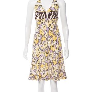 Roberto Cavalli Silk Floral Dress Size 4